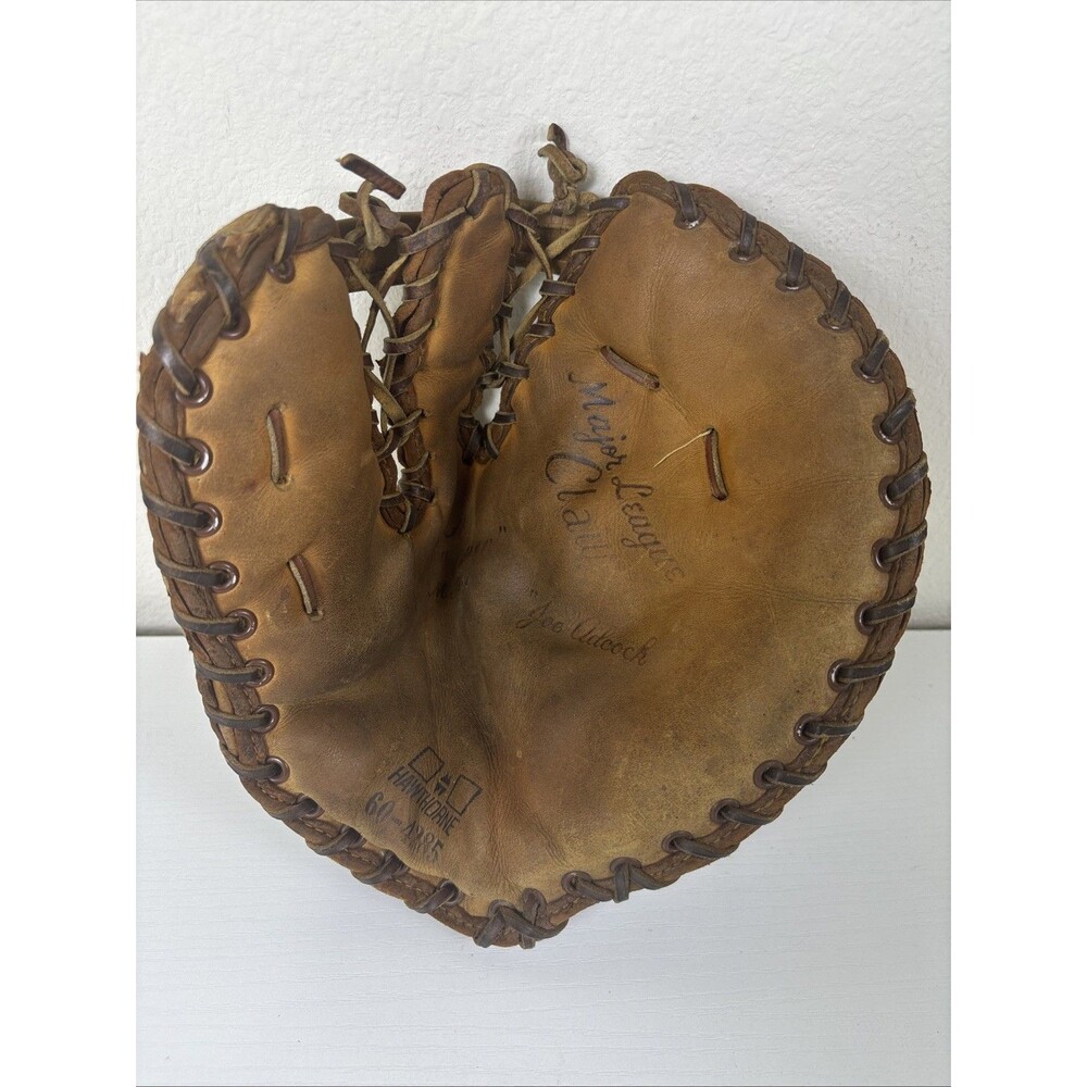 Major League Claw Joe Adcock Hawthorne VTG Leather RHT Baseball Glove First Base